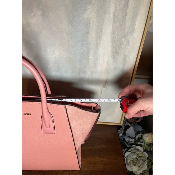 Michael Kors AVRIL Suede & Leather Satchel - Picture 7 of 13